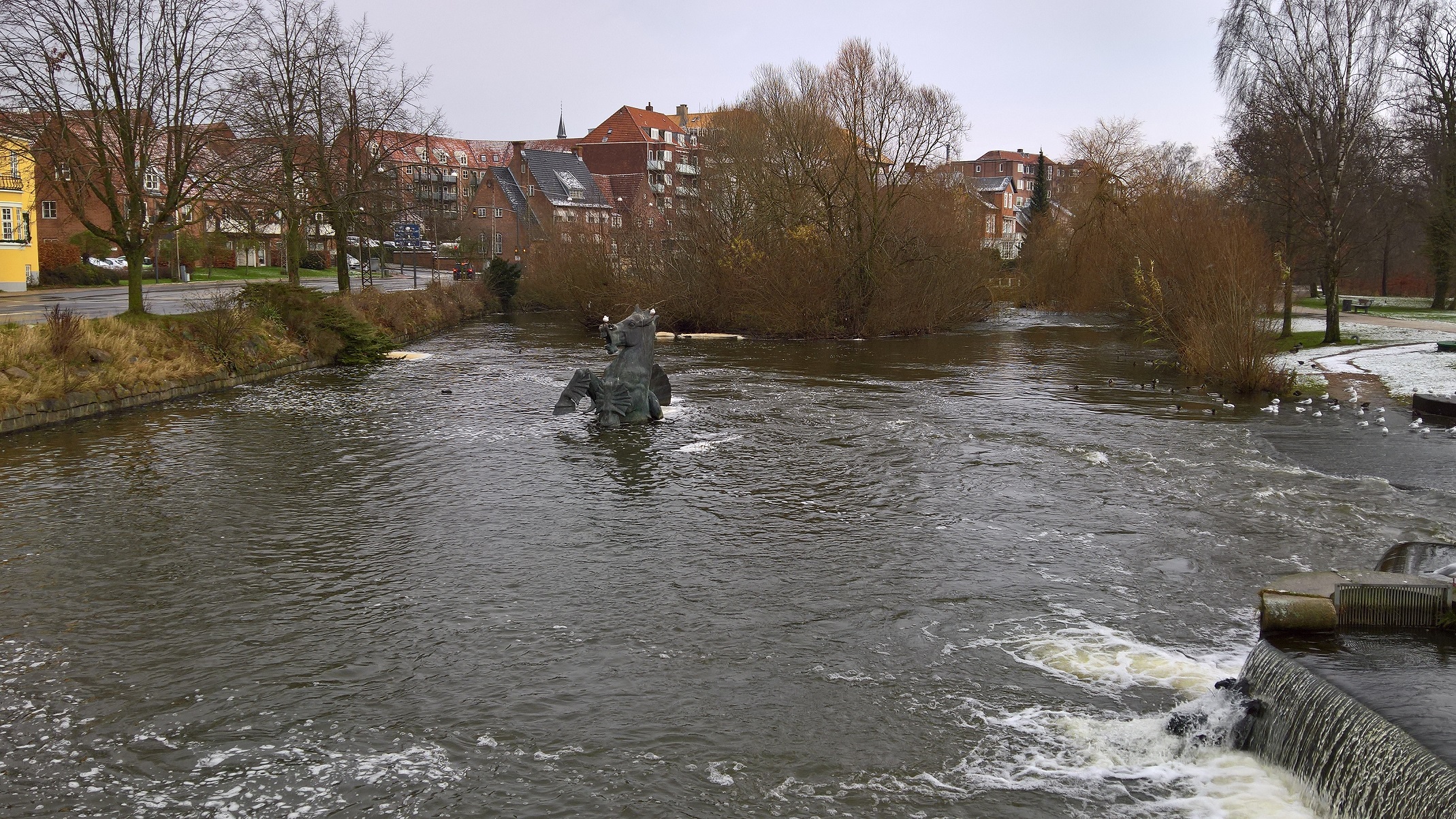 Park nad rzeczką o Odense